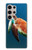 W3899 Sea Turtle Hard Case and Leather Flip Case For Samsung Galaxy S24 Ultra