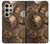 W3927 Compass Clock Gage Steampunk Hard Case and Leather Flip Case For Samsung Galaxy S24 Ultra