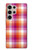 W3941 LGBT Lesbian Pride Flag Plaid Hard Case and Leather Flip Case For Samsung Galaxy S24 Ultra