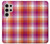 W3941 LGBT Lesbian Pride Flag Plaid Hard Case and Leather Flip Case For Samsung Galaxy S24 Ultra