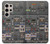 W3944 Overhead Panel Cockpit Hard Case and Leather Flip Case For Samsung Galaxy S24 Ultra