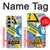 W3960 Safety Signs Sticker Collage Hard Case and Leather Flip Case For Samsung Galaxy S24 Ultra