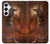 W3919 Egyptian Queen Cleopatra Anubis Hard Case and Leather Flip Case For Samsung Galaxy A55 5G