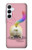 W3923 Cat Bottom Rainbow Tail Hard Case and Leather Flip Case For Samsung Galaxy A55 5G