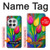 W3926 Colorful Tulip Oil Painting Hard Case and Leather Flip Case For OnePlus 12