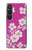 W3924 Cherry Blossom Pink Background Hard Case and Leather Flip Case For Sony Xperia 1 VI