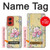 W2229 Vintage Flowers Hard Case and Leather Flip Case For Motorola Moto G Stylus 5G (2024)