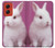 W3870 Cute Baby Bunny Hard Case and Leather Flip Case For Motorola Moto G Stylus 5G (2024)