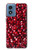 W3757 Pomegranate Hard Case and Leather Flip Case For Motorola Moto G Play 4G (2024)