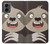 W3855 Sloth Face Cartoon Hard Case and Leather Flip Case For Motorola Moto G 5G (2024)