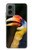 W3876 Colorful Hornbill Hard Case and Leather Flip Case For Motorola Moto G 5G (2024)