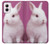 W3870 Cute Baby Bunny Hard Case and Leather Flip Case For Motorola Moto G Power 5G (2024)