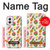 W3883 Fruit Pattern Hard Case and Leather Flip Case For Motorola Moto G Power 5G (2024)