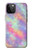 W3706 Pastel Rainbow Galaxy Pink Sky Hard Case and Leather Flip Case For iPhone 12 Pro Max