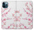W3707 Pink Cherry Blossom Spring Flower Hard Case and Leather Flip Case For iPhone 12 Pro Max