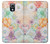 W3705 Pastel Floral Flower Hard Case and Leather Flip Case For Samsung Galaxy S4