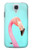 W3708 Pink Flamingo Hard Case and Leather Flip Case For Samsung Galaxy S4