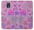 W3710 Pink Love Heart Hard Case and Leather Flip Case For Samsung Galaxy S4