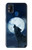 W3693 Grim White Wolf Full Moon Hard Case and Leather Flip Case For Samsung Galaxy M31