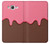 W3754 Strawberry Ice Cream Cone Hard Case and Leather Flip Case For Samsung Galaxy J7