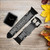 CA0809 Black King Spade Silicone & Leather Smart Watch Band Strap For Apple Watch iWatch