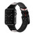 CA0813 Vampire Teeth Bloodstain Silicone & Leather Smart Watch Band Strap For Apple Watch iWatch