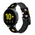 CA0816 Colorful Polka Dot Silicone & Leather Smart Watch Band Strap For Samsung Galaxy Watch, Gear, Active