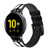 CA0818 Men Suit Silicone & Leather Smart Watch Band Strap For Samsung Galaxy Watch, Gear, Active