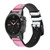 CA0807 Unicorn Cartoon Silicone & Leather Smart Watch Band Strap For Garmin Smartwatch
