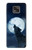 W3693 Grim White Wolf Full Moon Hard Case and Leather Flip Case For Motorola Moto G Power (2021)