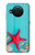 W3428 Aqua Wood Starfish Shell Hard Case and Leather Flip Case For Nokia X10