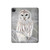 W1566 Snowy Owl White Owl Tablet Hard Case For iPad Pro 12.9 (2022,2021,2020,2018, 3rd, 4th, 5th, 6th)