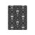 W2371 Skull Vintage Monochrome Pattern Tablet Hard Case For iPad Pro 12.9 (2022, 2021, 2020, 2018), Air 13 (2024)