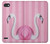 W3805 Flamingo Pink Pastel Hard Case and Leather Flip Case For LG Q6