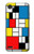 W3814 Piet Mondrian Line Art Composition Hard Case and Leather Flip Case For LG Q6