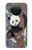 W3793 Cute Baby Panda Snow Painting Hard Case and Leather Flip Case For Nokia X10