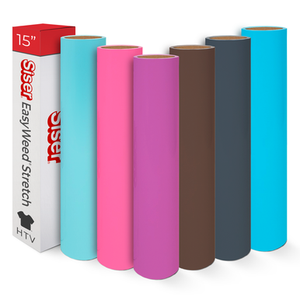 15" Siser EasyWeed Stretch HTV – Trend Pastel & Neutral 6-Color 5-Yard Roll Bundle