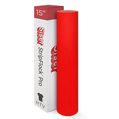 15" Siser StripFlock Pro Heat Transfer Vinyl - 1 ft