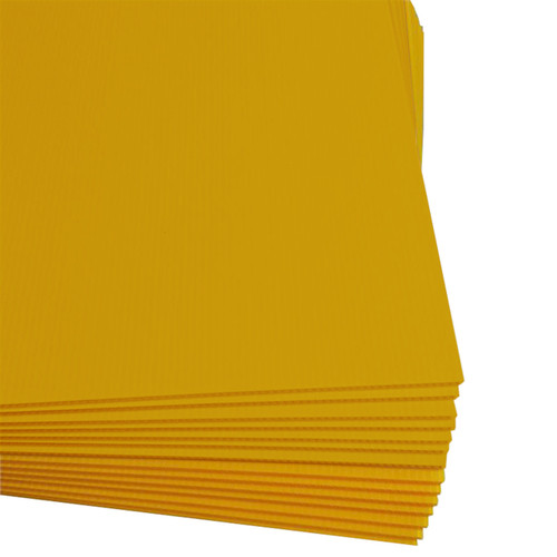 18" x 24" Yellow Corrugated Plastic Sheets