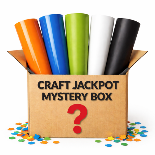 Siser HTV Craft Jackpot Mystery Box – 25 Yards Total (5 Surprise Rolls, 5 Yards Each)