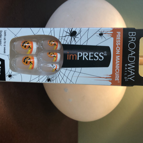 Kiss Pumpkin Halloween Impress Theme Press-On  Manicure Nails 62176 ZO332
