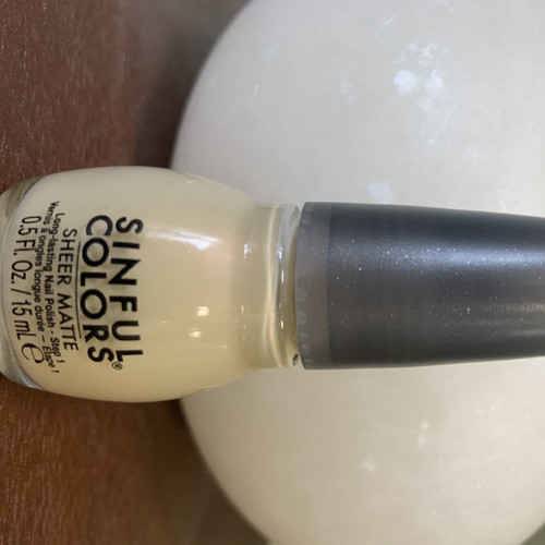 Sinful Colors Sheer Matte Nail Polish 3037 Frosted Sugar Cookie Z0992