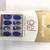 Kiss Goldfinger Gel Glam Blue Stripe Pattern Long Glue On Nails GF78 ZO636
