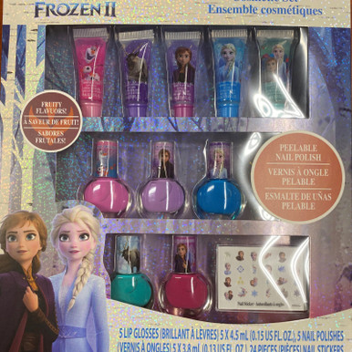 Disney Frozen Nail Polish Toy Peelable Water Soluble Girl Make Up Gift Toy  迪士尼儿童指甲油无毒可撕剥离水溶性女孩涂手过家家化妆礼物玩具
