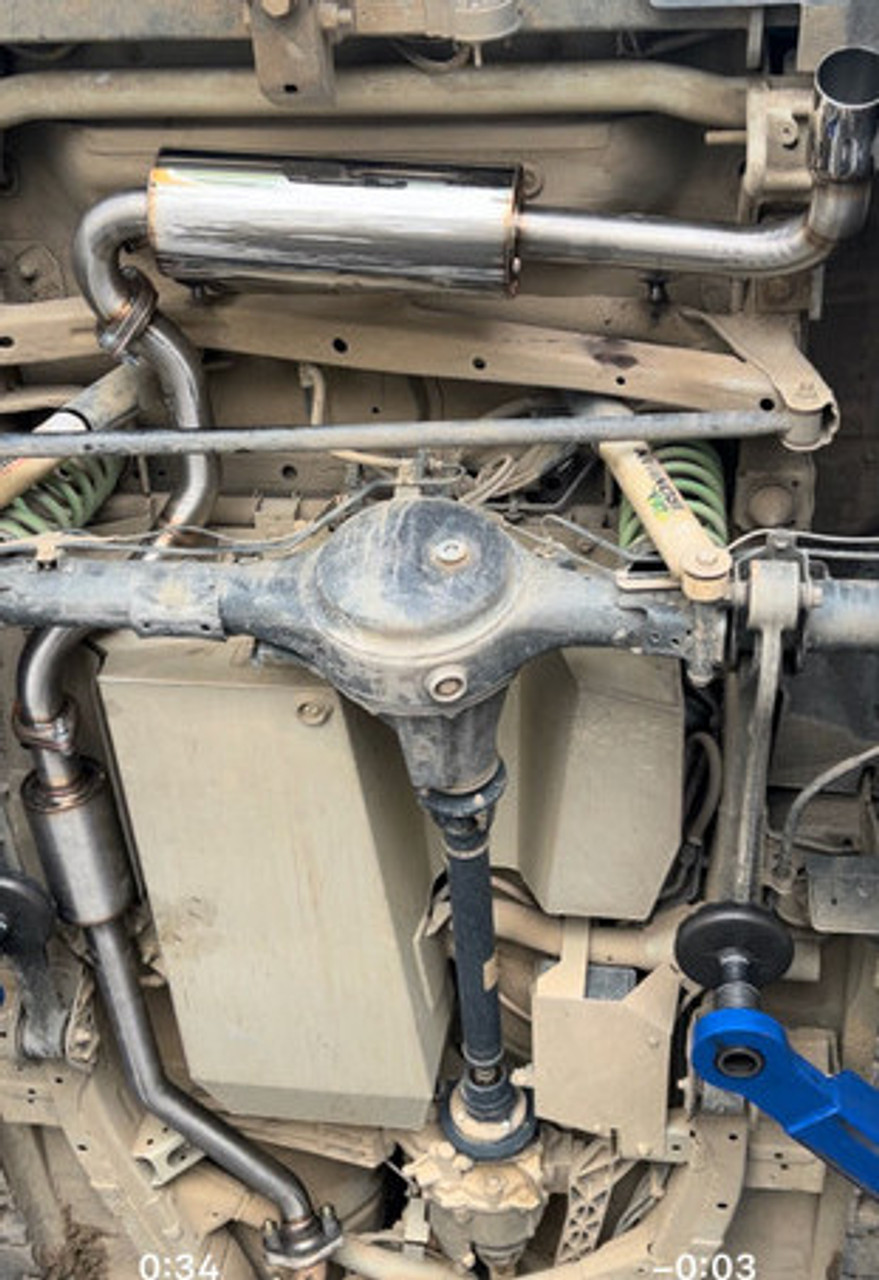 Suzuki Jimny JB74 2018+ 2" Long Range Fuel Tank Header Back Exhaust with Cat, Muffler & Resonator
