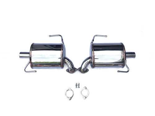 Outback 3.6R 2016+ EZ36 Rear Muffler Kit with Single Exit Downward Pointing Exhaust Tips