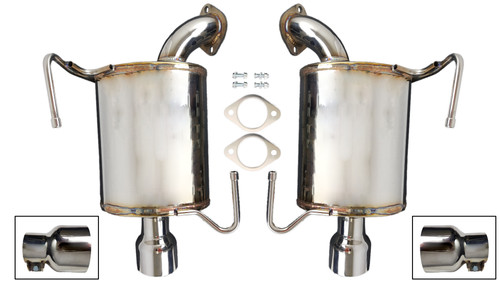 Forester XT 2009-2013 EJ25 Dual Rear Muffler Kit with 4" Exhaust Tips Forester XT 2009-2013 EJ25 Dual Rear Muffler Kit with 4" Exhaust Tips
