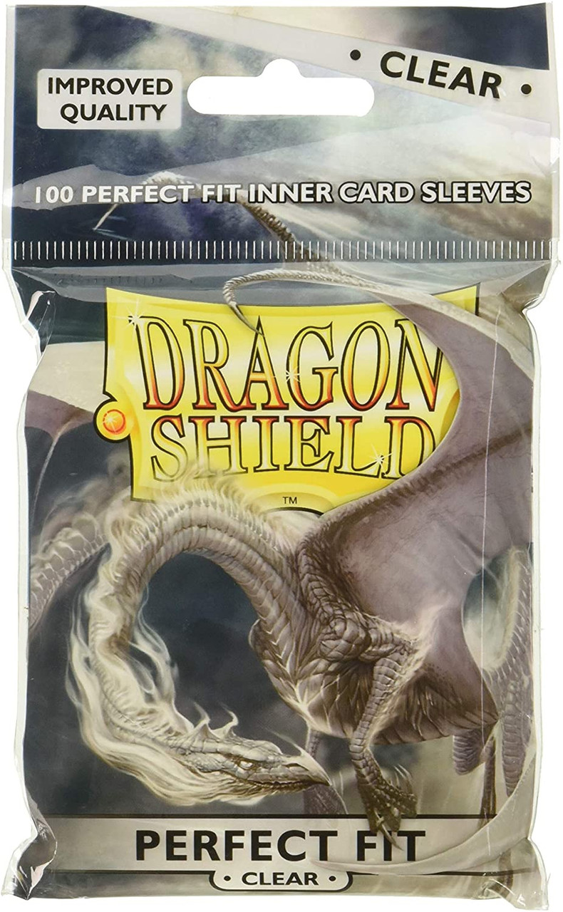 Dragon Shield Perfect Fit Sleeves (100): Topload Clear - Shuffle and Cut  Games