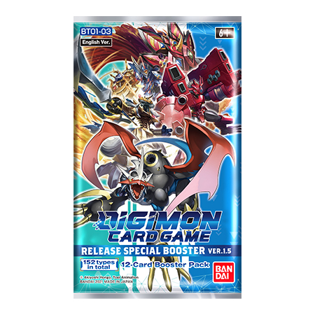 digimon card game: release special ver.1.5 booster pack shuffle and cut games digimon card game: release