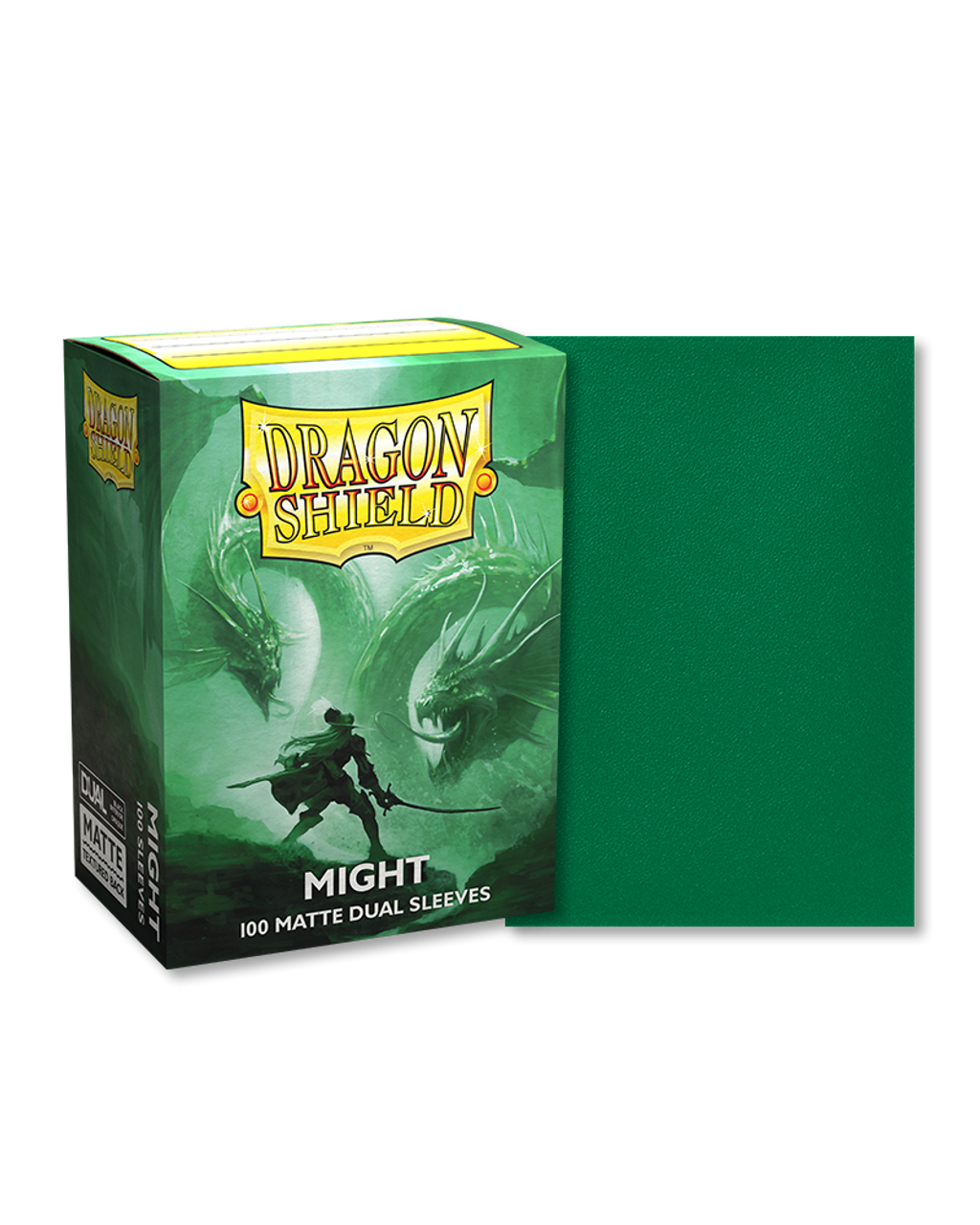 Dragon Shield Standard Sleeves (100): Matte Dual Might - Shuffle and Cut  Games